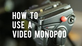 How to use a video monopod Shooting and Techniques [upl. by Cordelia]