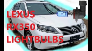 How to Replace Head light Bulbs On 1315 Lexus RX 350 [upl. by Eustasius450]