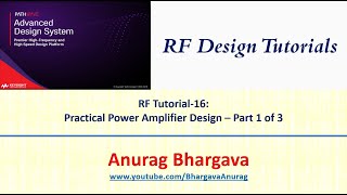 RF Design16 Practical Power Amplifier Design  Part 1 [upl. by Sterne]