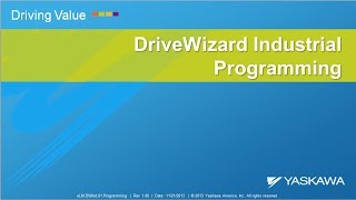 DriveWizard Industrial Programming [upl. by Nicodemus]