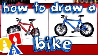 How To Draw A Bike 🚲 [upl. by Enaled]