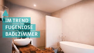 Badezimmer Großflächiger Trend – Fugenlose Bäder [upl. by Silirama569]