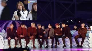 161119  Melon Music Awards  EXO 엑소 and TWICE 트와이스 reactions to MAMAMOO 마마무 [upl. by Sibella828]