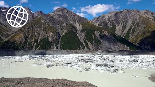 Aoraki Mount Cook National Park New Zealand Amazing Places 4K [upl. by Enifesoj]