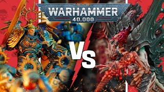 Ultramarines vs Tyranids  Warhammer 40k Battle Report [upl. by Alexander]