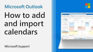 How to add or import a calendar to Outlook  Microsoft [upl. by Ijic979]