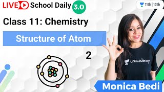 Class 11  Structure of Atom2  Chemistry  Unacademy Class 11amp12  Monica Bedi [upl. by Nomae239]