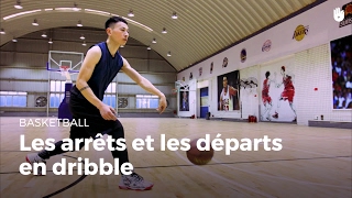 Apprendre les arrêts et les départs en dribble  Basketball [upl. by Hassin]