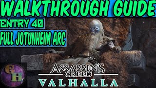 ASSASSINS CREED VALHALLA WALKTHROUGH GUIDE  FULL JOTUNHEIM ARC [upl. by Ralf297]