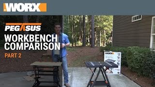 Worx® Pegasus™ Workbench Comparison  Part 2 [upl. by Irehj]