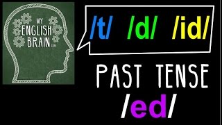 Past Tense ed Pronunciation My English Brain [upl. by Annahc903]