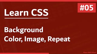 Learn CSS In Arabic 2021  05  Background  Color Image Repeat [upl. by Rodge]