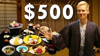 50 Vs 500 Ryokan Hotel in Hakone Japan  Kaiseki Dinner amp Onsen Experience [upl. by Nevart]