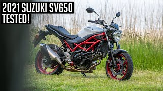 2021 Suzuki SV650  First Ride Review [upl. by Rossen]