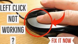 How to Fix Left Click Problem on Mouse [upl. by Louise]