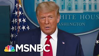 Trump Touts Stock Market Numbers After Dow Hits 30000 Amid Vaccine Transition News  MSNBC [upl. by Ellingston]