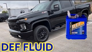 2022 Silverado 3500hd Duramax DEF Fluid [upl. by Osana603]