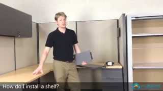 How to Install a Cubicle Shelf [upl. by Musetta340]