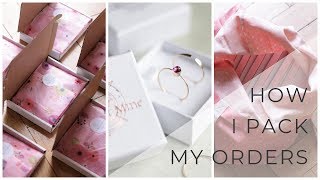 How I pack my Etsy orders Jewelry packaging ideas [upl. by Sabine]