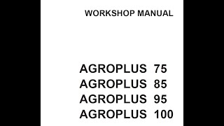 Deutz Fahr Agroplus 75 85 95 100  Workshop Manual [upl. by Ahsoet]