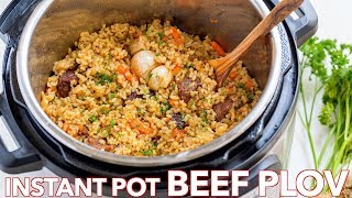 How To Make Instant Pot Rice Recipe Beef Plov Recipe [upl. by Nicolau]