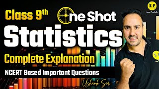 STATISTICS One Shot Maths  Class 9th Maths NCERT Solution with Ushank Sir [upl. by Houser]