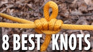 8 KNOTS You Need to Know  How to tie knots that you will actually use [upl. by Suivatram]