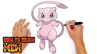 How to Draw Pokemon  Mew [upl. by Enifesoj]