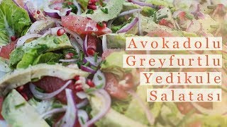 Avokadolu Greyfurtlu Yedikule Salatası [upl. by Alleris]