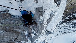 Eiger at Home 360° Challenge  Part 1  Hinterstoisser Traverse [upl. by Lednar]