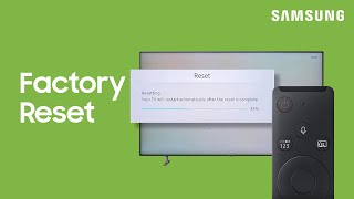 How to reset your TV  Samsung US [upl. by Jaynell]