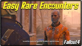 Fallout 4 quotUnique Encountersquot Guide How to get Rare Traders  Other Special NPCs Easily [upl. by Nivrac]