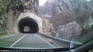 DRIVE 449 PodgoricaKolašinMojkovac Montenegro timelapse 4x Read Description [upl. by Sheets]