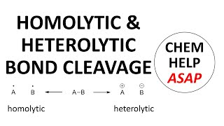 homolytic amp heterolytic bond cleavage [upl. by Nona764]