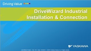 DriveWizard Industrial Installation and Connection [upl. by Tempa]