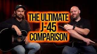 Ultimate J45 Comparison  Gibson Standard vs Gibson Original 50s vs Epiphone Inspired By Gibson [upl. by Cello32]