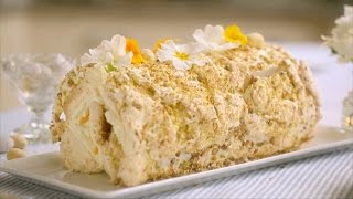 Lemon amp Pistachio Meringue Roulade recipe  Mary Berrys Easter Feast Episode 2  BBC [upl. by Efar]