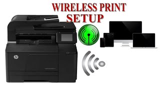 HP Laser Jet Pro 200 Color Wireless Print Setup [upl. by Cutcheon]