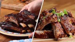 How To Make 5 Deliciously Marinated Rib Recipes • Tasty [upl. by Beisel556]