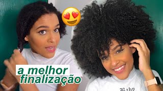 achei a finalização perfeita pro cabelo TIPO 4 com creme definição intensa salon line 💚 [upl. by Meibers]