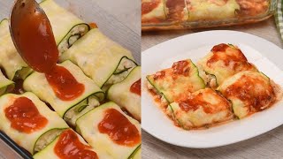 Involtini di zucchine al sugo facili sfiziosi e pronti in pochi passi [upl. by Alyk]