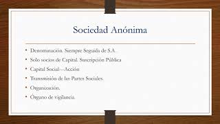 Sociedades Mercantiles Sociedad Anónima [upl. by Onafets242]