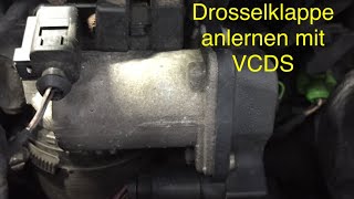 Drosselklappe anlernenGrundeinstellung mit VCDS [upl. by Alvera]