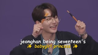 jeonghan being seventeens ✨️ 𝑝𝑟𝑖𝑛𝑐𝑒𝑠𝑠 ✨️ [upl. by Carolynn]