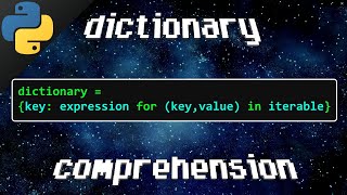 Python dictionary comprehension 🕮 [upl. by Nrubloc]