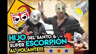 Hijo del SANTO amp Súper Escorpión al volante la leyenda y el enmascarado de plata [upl. by Loren]