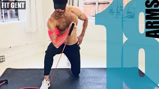 18 Resistance Band Arm Exercises  NO ATTACHING [upl. by Knut]