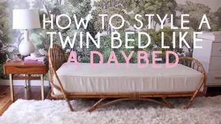 How To Style a Twin Bed Like a Sofa [upl. by Steven180]