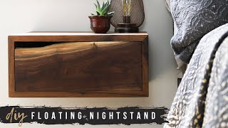 DIY Floating Nightstands With Storage Drawer [upl. by Eiramnna]