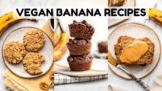 MUST TRY Overripe Banana Recipes Vegan [upl. by Ehtnax]